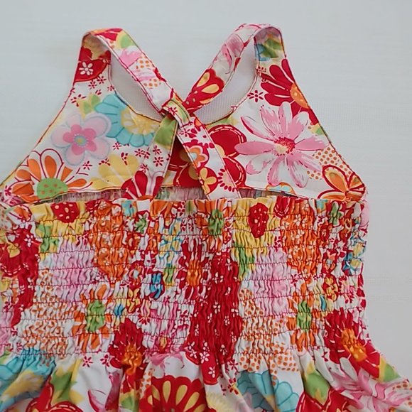 Krickets Elite Floral Stretchy Smocked Tank Top - Picture 2 of 7